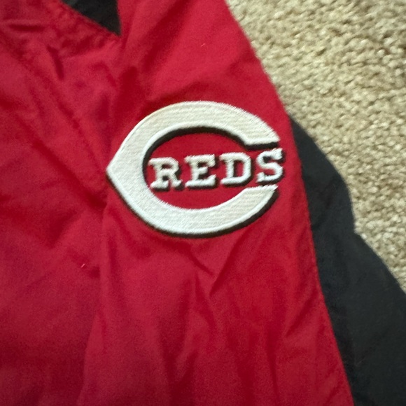 #26 CINCINNATI REDS windbreaker (STITCHES) size large baseball pullover - Picture 6 of 13